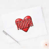 I Heart Tampa Ronde Sticker (Envelop)