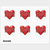 I Heart Tampa Ronde Sticker (Vel)