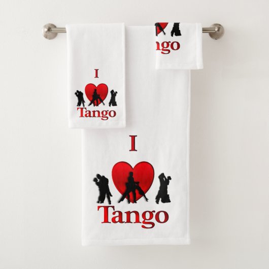 I Heart Tango Bad Handdoek (Insitu)