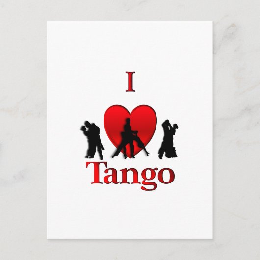 I Heart Tango Briefkaart (Voorkant)
