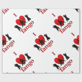 I Heart Tango Cadeaupapier (Vlak)