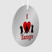 I Heart Tango Dance Ornament (voorkant)