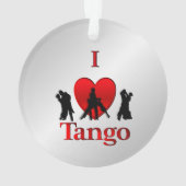 I Heart Tango Dance Ornament (achterkant)