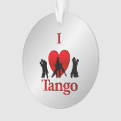 I Heart Tango Dance Ornament (voorkant)