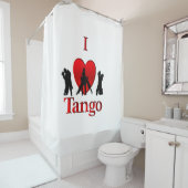I Heart Tango Douchegordijn (In situ)