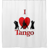 I Heart Tango Douchegordijn (Voorkant)