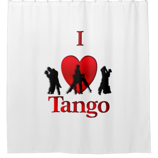I Heart Tango Douchegordijn (Voorkant)