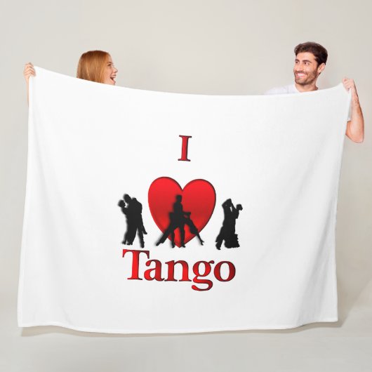 I Heart Tango Fleece Deken (In situ)