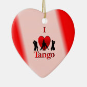I Heart Tango Keramisch Ornament (Rechts)