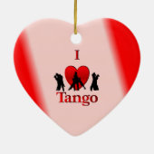 I Heart Tango Keramisch Ornament (Achterkant)