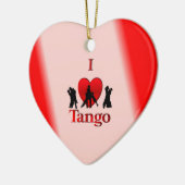 I Heart Tango Keramisch Ornament (Links)