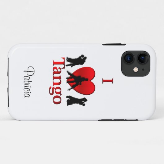 I Heart Tango Persoonlijk Case-Mate iPhone Case (Achterkant (horizontaal))