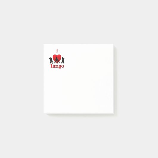 I Heart Tango Post-it® Notes (Voorkant)