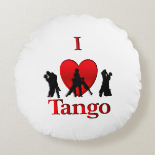 I Heart Tango Rond Kussen
