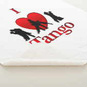 I Heart Tango Sherpa Deken (3/4)