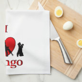 I Heart Tango Theedoek (Quarter Fold)