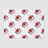 I Heart Tango Tissuepapier (Voorkant)