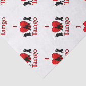 I Heart Tango Tissuepapier (Detail)