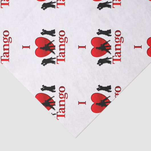 I Heart Tango Tissuepapier (Detail)