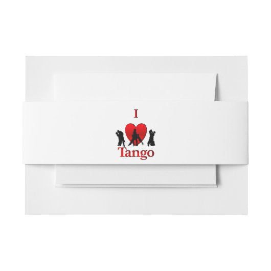 I Heart Tango Uitnodigingen Wikkel (Voorkant Voorbeeld)