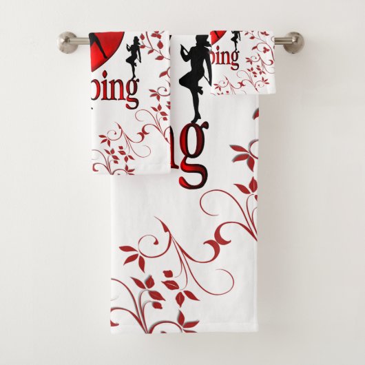 I Heart Tap Dance Bad Handdoek (Insitu)