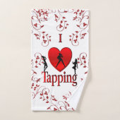 I Heart Tap Dance Bad Handdoek (Handdoek)