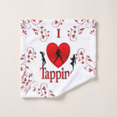 I Heart Tap Dance Bad Handdoek (Wasdoekje)