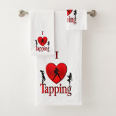 I Heart Tap Dance Bad Handdoek (Insitu)
