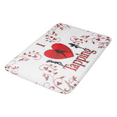 I Heart Tap Dance Badmat (Gekanteld)