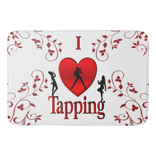 I Heart Tap Dance Badmat (Voorkant)