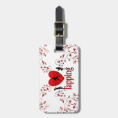 I Heart Tap Dance Bagagelabel (Voorkant verticaal)