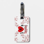 I Heart Tap Dance Bagagelabel (Achterkant verticaal)