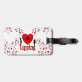 I Heart Tap Dance Bagagelabel (Achterkant horizontaal)