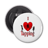 I Heart Tap Dance Button Flesopener (Voorkant)
