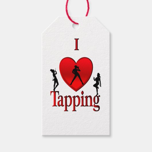 I Heart Tap Dance Cadeaulabel (Voorkant)