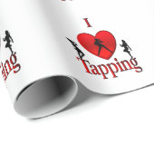 I Heart Tap Dance Cadeaupapier (Rol Hoek)