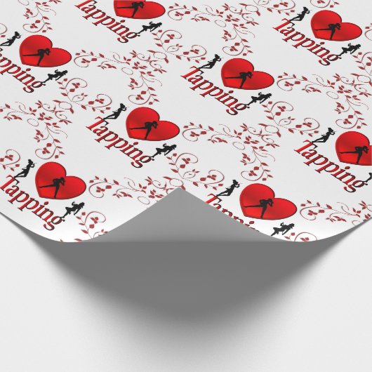 I Heart Tap Dance Cadeaupapier (Hoek)