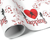 I Heart Tap Dance Cadeaupapier (Rol Hoek)