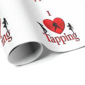 I Heart Tap Dance Cadeaupapier (Rol Hoek)