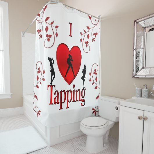 I Heart Tap Dance Douchegordijn (In situ)