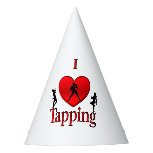 I Heart Tap Dance Feesthoedjes (Voorkant)