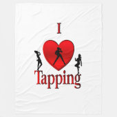 I Heart Tap Dance Fleece Deken (Voorkant)