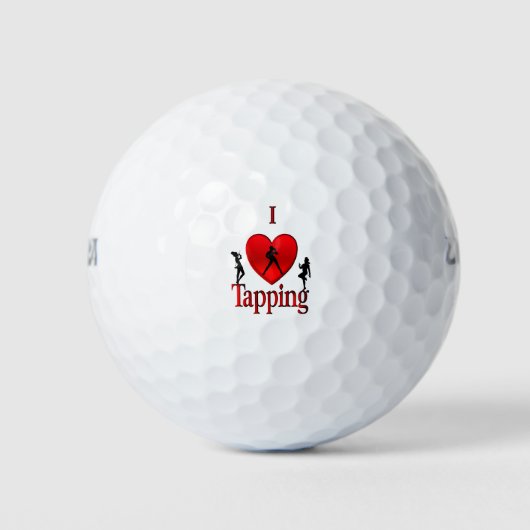 I Heart Tap Dance Golfballen (Voorkant)