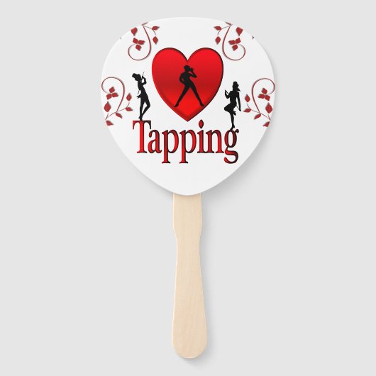 I Heart Tap Dance Handwaaier (Voorkant)