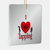 I Heart Tap Dance Keramisch Ornament (Rechts)