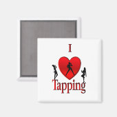 I Heart Tap Dance Magneet (Voorkant / Achterkant)