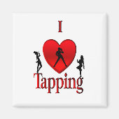 I Heart Tap Dance Magneet (Voorkant)