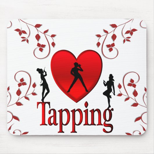 I Heart Tap Dance Muismat (Voorkant)