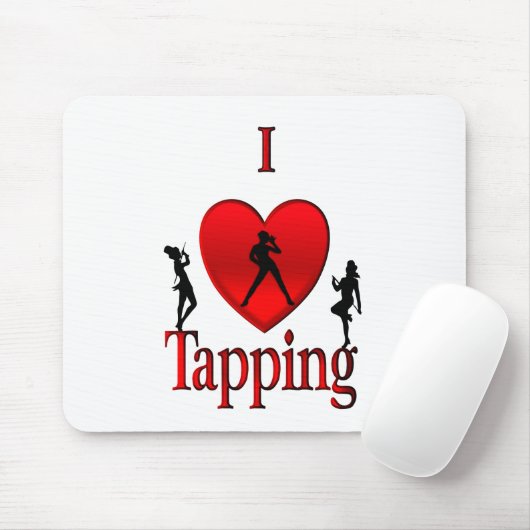 I Heart Tap Dance Muismat (Met muis)