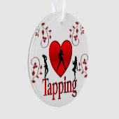 I Heart Tap Dance Ornament (voorkant)